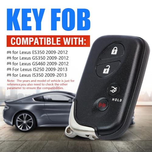 Replacement 4-Button Smart Key Fob Remote For Lexus (Compatible With HYQ14AAB 0140) 7 thumbnail image