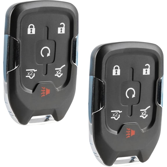 Smart Key Fob Keyless Entry Remote fits 2015-2020 Chevy Suburban/Tahoe/GMC Yukon + Yukon XL (HYQ1AA, 13580802), Set of 2