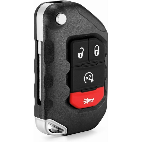 Smart Key Fob Replacement Fits for Jeep Wrangler 2018 2019 2020 2021 2022 2023 2024 Jeep Gladiator 2020-2024 Proximity Keyless Entry Remote Control 433 Mhz OHT1130261 ID4A