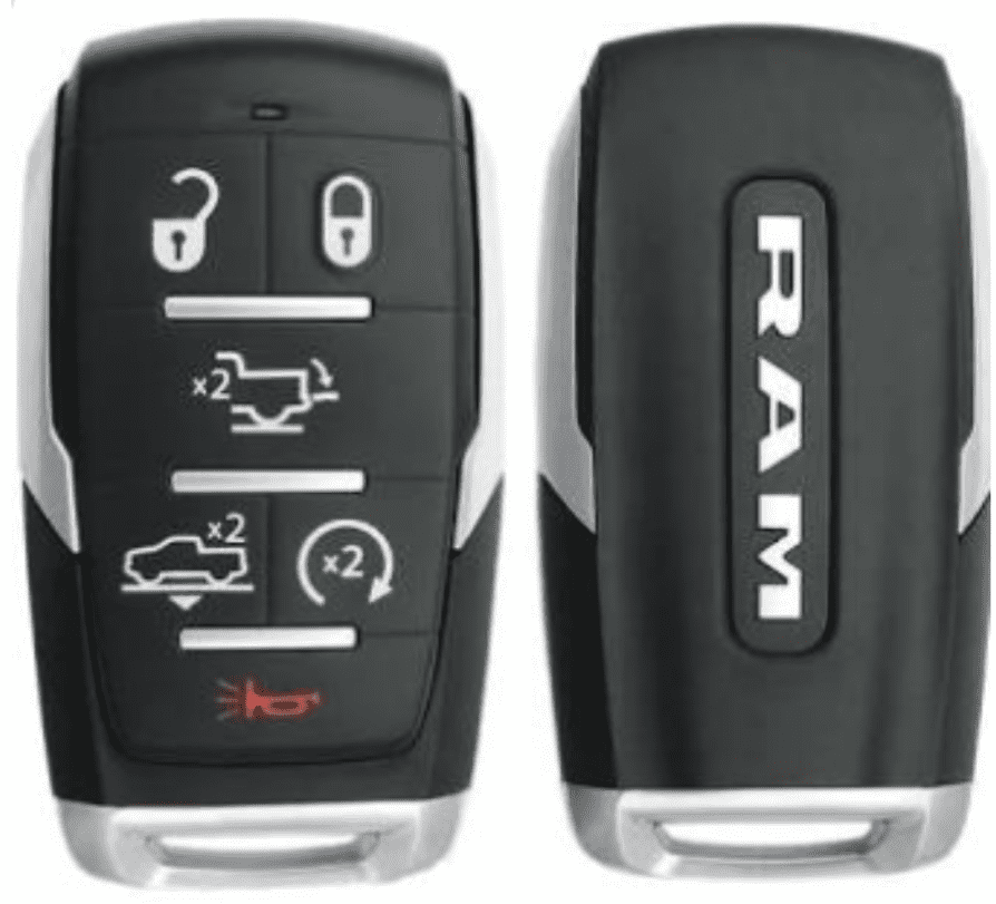 Smart Key Fob W/ Starter 6B FCC# OHT-4882056 FOR 2019 - 2023 Dodge RAM 1500 VLS