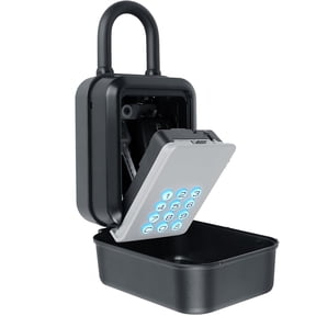 Indoor and Outdoor Use Aluminum Lock Box with Bluetooth and PIN - App Controlled Digital Key Safe