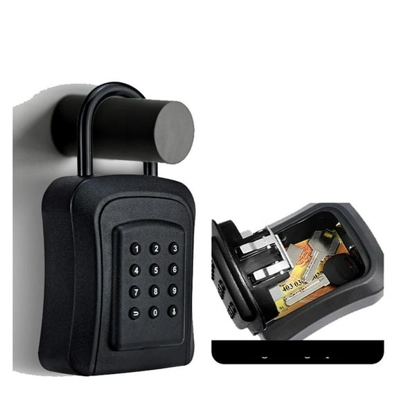 Smart Key Storage Lock Box IPX5 Waterproof Dynamic Password Key Safes Alloy BOX Bluetooth Remote Control Safe Box ,More Reliable & Robust