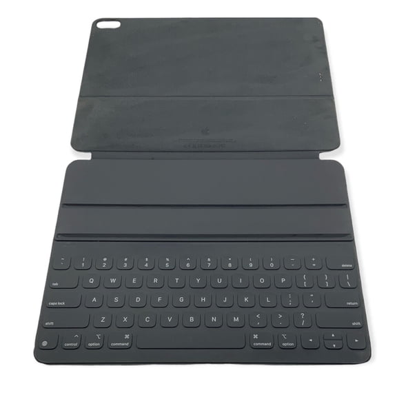 Smart Keyboard & Protective Folio Case for iPad Pro 12.9" (3rd Gen 2018), 2-in-1 Protective Cover with 78-Key British English Keyboard, Battery-Free, Black