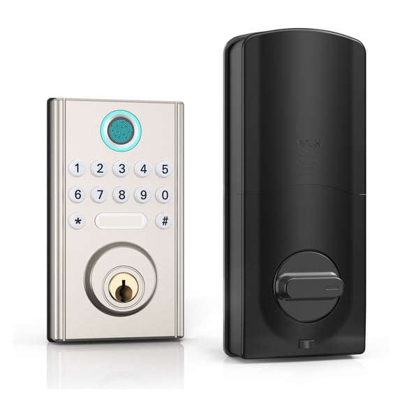 Smart Keyless Entry Door lock Pull Handle Set Knob Digital Fingerprint Locks For Security Home Office Hotel Furniture ,Flexible Password Options