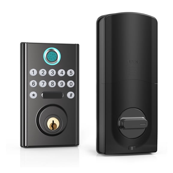 Smart Keyless Entry Door lock Pull Handle Set Knob Digital Fingerprint Locks For Security Home Office Hotel Furniture ,Flexible Password Options