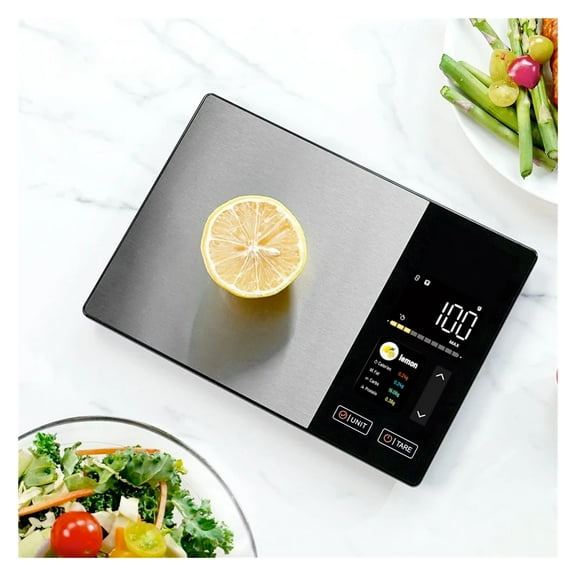 Smart Kitchen Scale Stainless Steel Food Calorie Protein Fat Carb Nutritional Calculator for Healthy ,High-Precision Weighing Technology