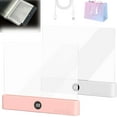 thumbnail image 1 of Smart LED Book Light, 2026 New Rechargeable Clear Full Page Reading Light 3 Colors & Timer Dimmable Panel, Flat Bookmark Lamp, Booklights Eye Protection Light for Night Reading, 1 of 8
