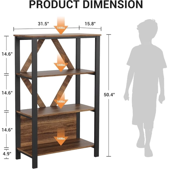 Smart LED Bookshelf | 20+ Colors & Modes | Tall Storage & Display Unit | Easy Assembly
