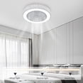 thumbnail image 1 of Smart LED Ceiling Fan Chandelier 110V 55 * 20cm Third Gear with Remote Control, 1 of 13