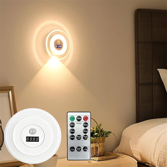 Smart LED Clock Night Light with Motion Sensor, USB Rechargeable | Motion Activated Lighting, Soft LED Glow, Energy Saving, For Bedrooms, Hallways, Stairs, Bathrooms & Bedside Tables