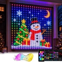 Smart LED Curtain Lights, 400 LEDs Christmas Curtain Lights Pixel ...