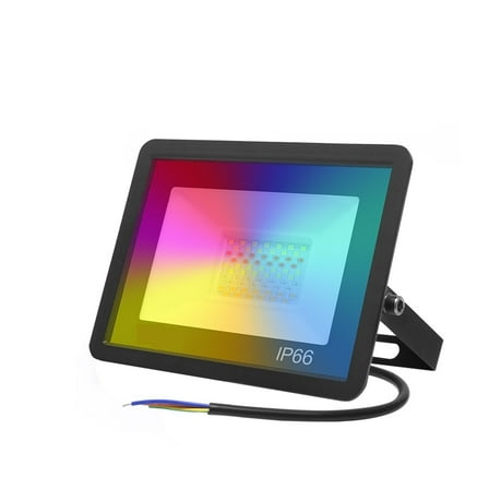Smart LED Floodlight Reflector 30W 50W 100W RGB Dimmable Spotlight Outdoor Lighting Work With Alexa Google Home ,Easy to Install