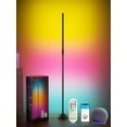 thumbnail image 1 of Smart LED Floor Lamp, Corner Light Work with Alexa&Google Home,1200LM, Modern Floor Lamp with 16 Million Colors RGB, Music Sync, Color Changing Standing Lights,for Living Room Bedroom,1 Pack, 1 of 15