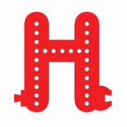 thumbnail image 1 of Smart LED Letter H - RED, 1 of 3