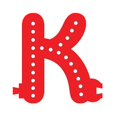 thumbnail image 1 of Smart LED Letter K - RED, 1 of 3