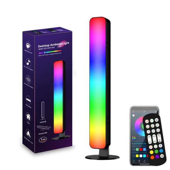 Smart LED Light Bar - RGBIC Dynamic Ambient Lighting with Music Sync for Gaming TV Desktop