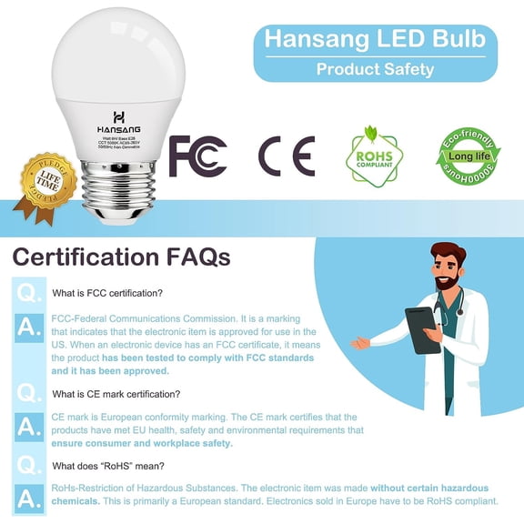 Smart LED Light Bulb, 40W Eq, Color Changing, Dimmable, Works with Alexa & Google Home, Wi-Fi Enabled, Straight Filament Glass Design, 90+ CRI, 15,000-Hour Lifetime, A1940/CL/RGBW/FIL/AG