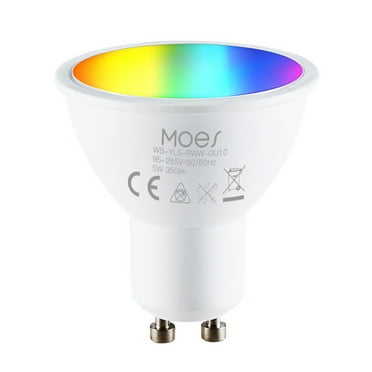 Smart LED Light Bulb, MoesHouse GU10 WiFi Smart Home Light Bulb, RGB Color Changing LED Compatible with Alexa and Google