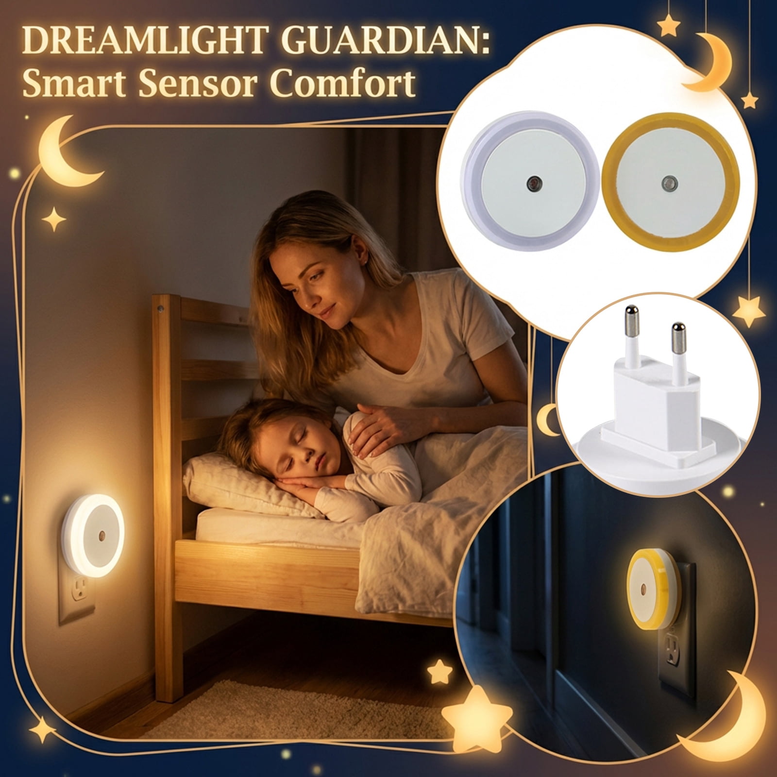 Smart LED Night Light with Dusk to Dawn Sensor, Motion Activated Auto ...
