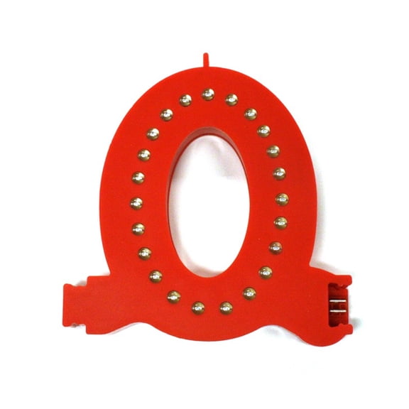 M&T Displays LED Marquee Letter Lights Modular Red Light Up Number Initial (0) Decorative Signs