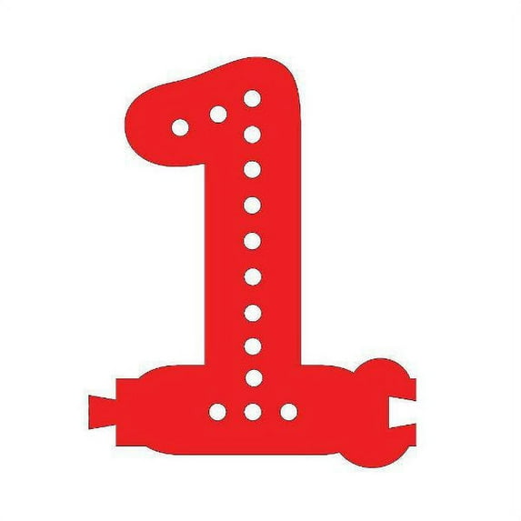 Smart LED Number 1 - RED