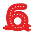 thumbnail image 1 of Smart LED Number 6 - RED, 1 of 3