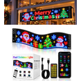 Smart LED Pixel Car Display – Christmas-Themed Graphics & Custom Text ...