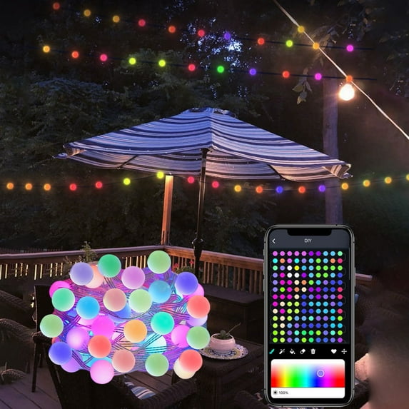 Smart LED Strip Lights 10M | RGB Color Changing | APP & Remote Control | Music Sync | Timer Function | Easy Install | Bedroom Kitchen TV Party Decor | 100 LEDs | White | Flexible Lighting Strip