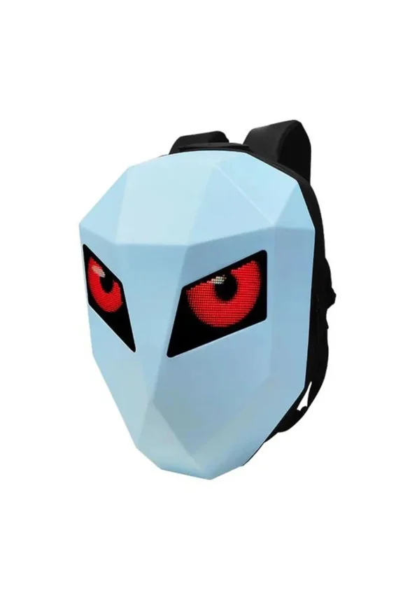 Smart LED Waterproof Motorcycle Backpack Hard Shell App-Control Display - Light