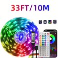 Smart LED light with builtin microphone and music synchronization, USB