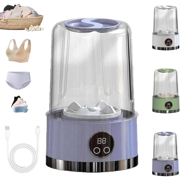 Smart Laundry Cup, Wireless Portable Laundry Cups, for Bra and Small Clothes, with LCD Display for Home, Hotel And Camping