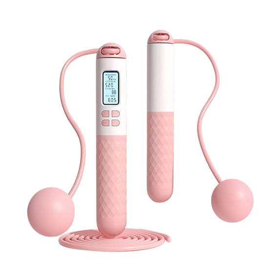 Smart Lcd Counter Skipping Rope Cordless/Wired Weighted Adjustable for Men Women Kids Cardio Home/Gym Workouts 1Pc
