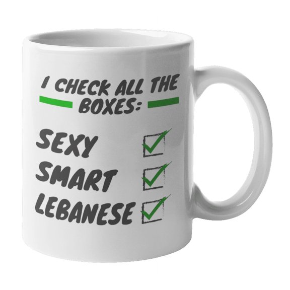 Smart Lebanese, Lebanon Themed Coffee & Tea Gift Mug (11oz)