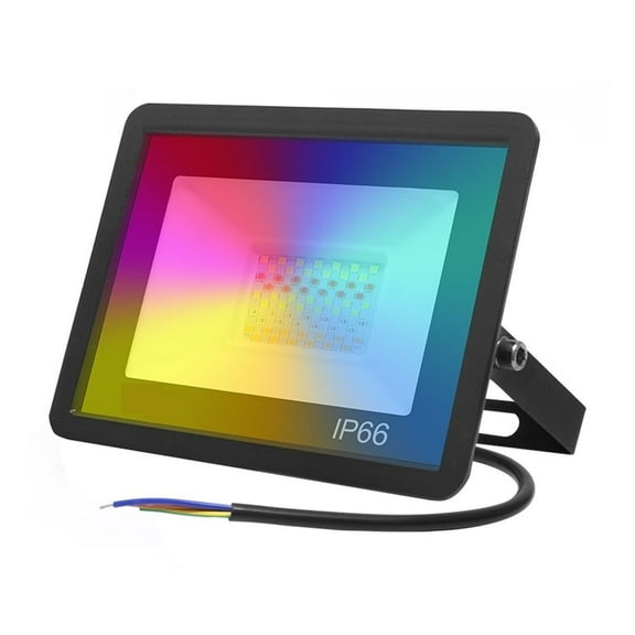 Smart Led 30W 50W 100W Flood Light RGB Outdoor Spotlight Wall Street Lamp Tuya Control Led Projector ,Brings Out Natural Colors