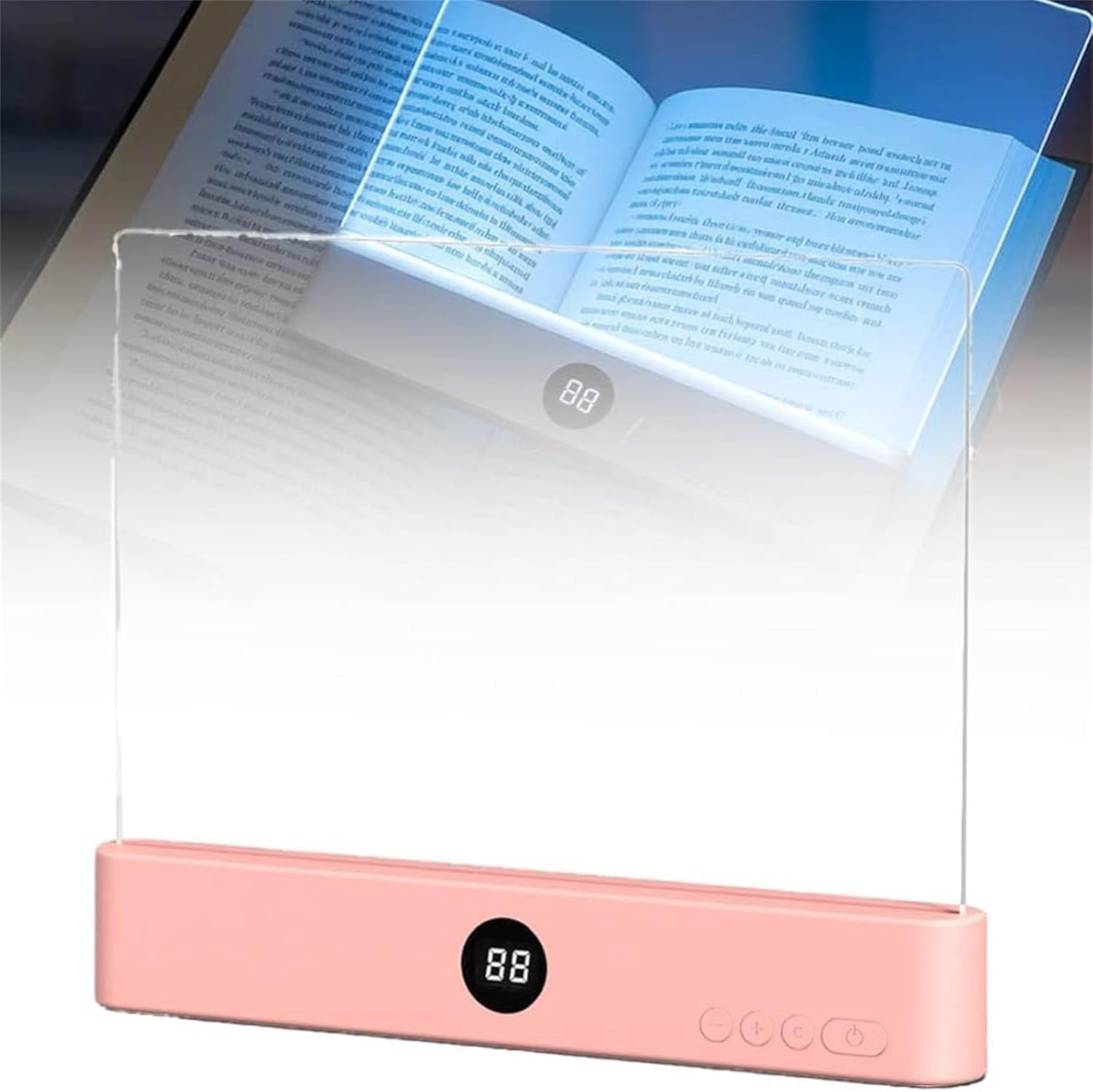 Smart Led Book Light, Rechargeable 3 Color Flat Student Reading Lamp ...