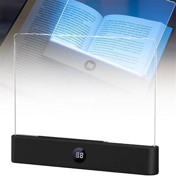 Smart Led Book Light, Rechargeable 3 Color Flat Student Reading Lamp, Led Night Light with Timer & Brightness Adjustment, Kids Eye Protection Light for Night Reading (Black)