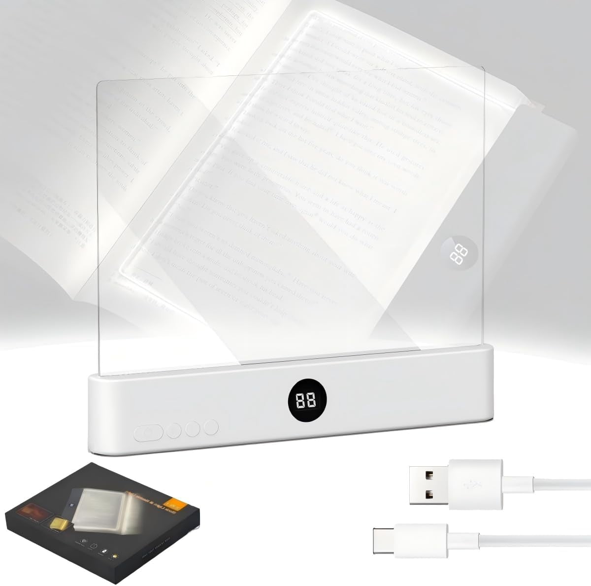 Ereader Backlight Smart Led Reading Light,2026 New Clear Full Page Reading Light ...
