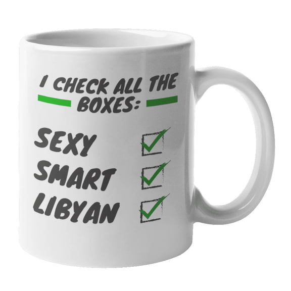 Smart Libyan, Libya Arabian Theme Coffee & Tea Gift Mug (11oz)