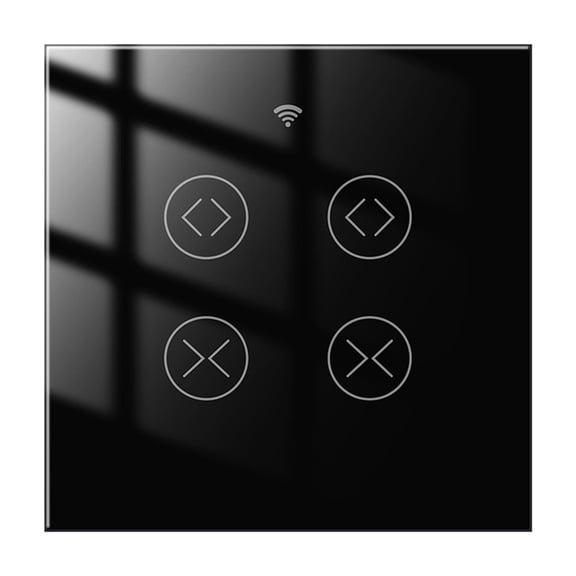 Smart Life WiFi RF 2 Gang Double Curtain Blind Switch for Roller Shutter Electric Motor ,Easy to Installation