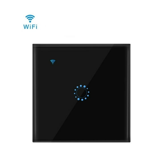 Smart Life Wifi Voice Touch On / Off 1/2/3 Gang Wall Light Switch Work Home Glass Panel Backlight ,Long Service Life