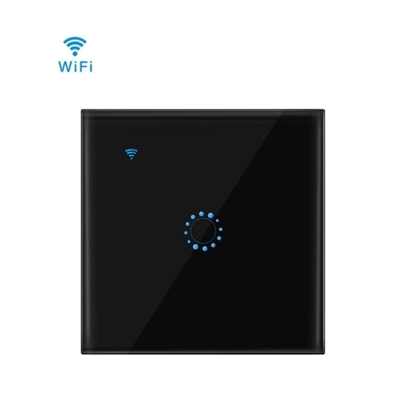 Smart Life Wifi Voice Touch On / Off 1/2/3 Gang Wall Light Switch Work Home Glass Panel Backlight ,Long Service Life