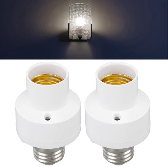 Bul Socket Loewten Smart Light Bulb Socket, Wireless E27 Screw Port, White ABS ...