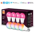thumbnail image 1 of Smart Light Bulbs 4Pack, Warm White to Daylight Tunable (2700K-6500K), Alexa Light Bulbs, Work with Alexa & Google Home, Music Sync, 2.4GHz Wi-Fi & Bluetooth LED, A19 E26, 800LM, 60W Equivalent, 1 of 11