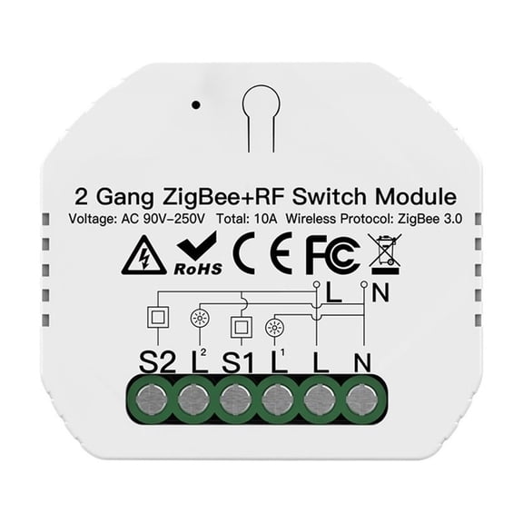 Smart Light Switch Relay Module 1/2/3 Gang Smart Life/Tuya Control, With Alexa Home ,Trusted and Reliable