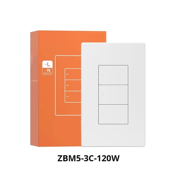 Smart Light Switch for Zigbee Technology Works with For Alexa and for eWeLink for Hands Voice Control and Mobile App Automation Features (3-Gang)