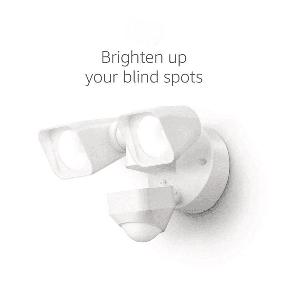 Smart Lighting Floodlight, Wired, Outdoor Motion-Sensor Security Light, White (Bridge required)