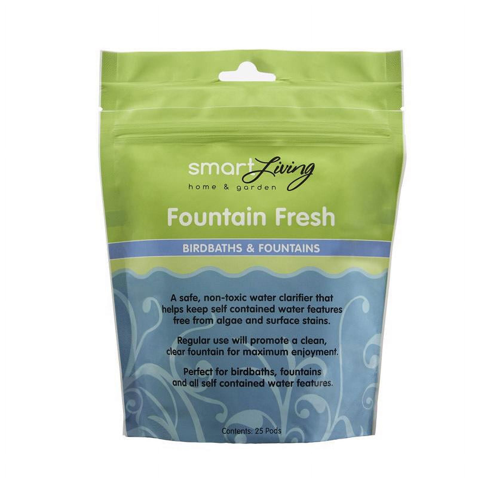 Fountain Fresh Non-Toxic Water Clarifier for Birdbaths & Fountains
