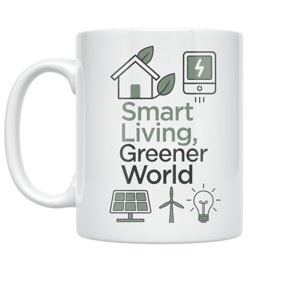 Smart Living Greener World - Eco-Living Enthusiast - 11 oz Ceramic Coffee Mug