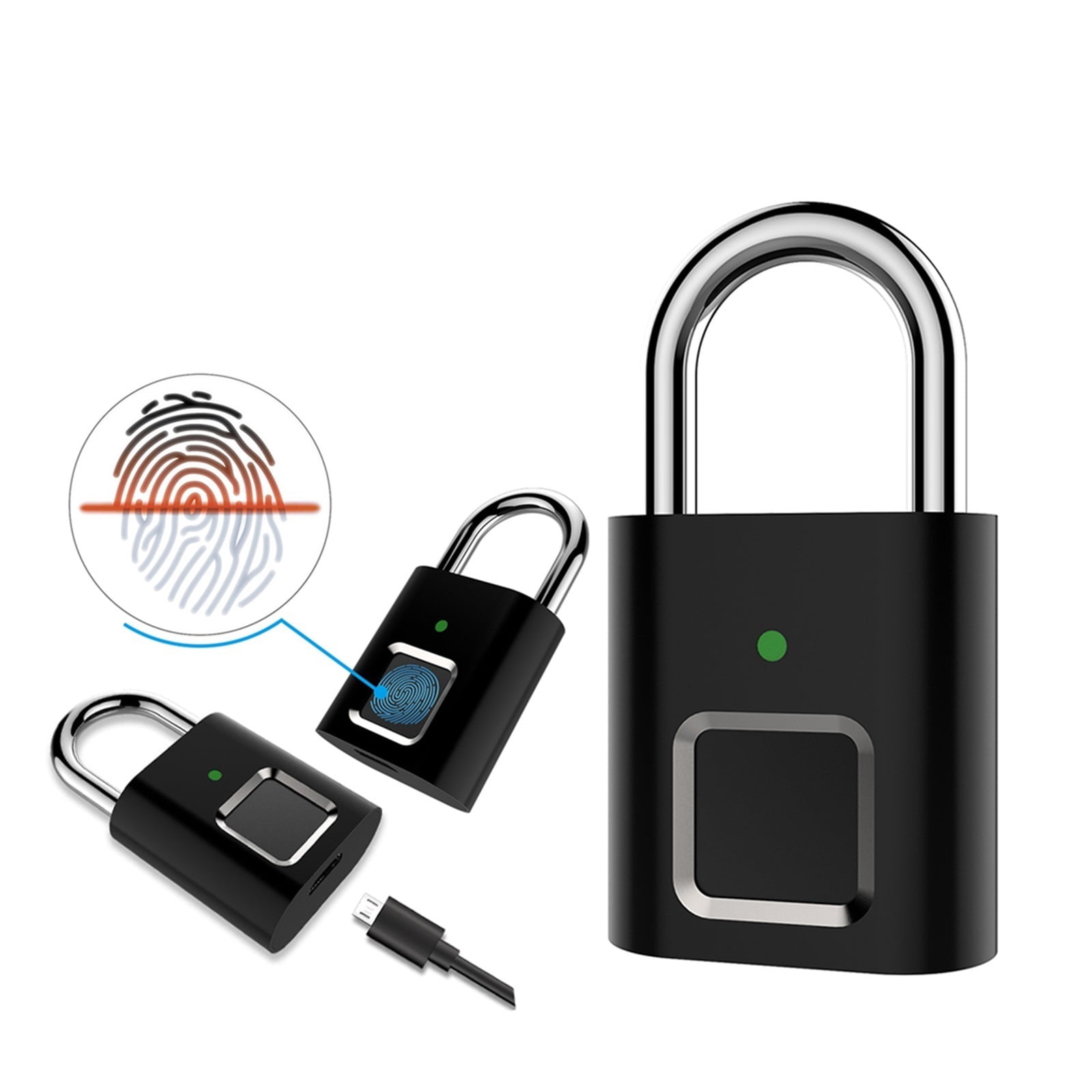 1Pcs Tuya APP Smart Fingerprint Door Lock Biometric Keyless Entry ...