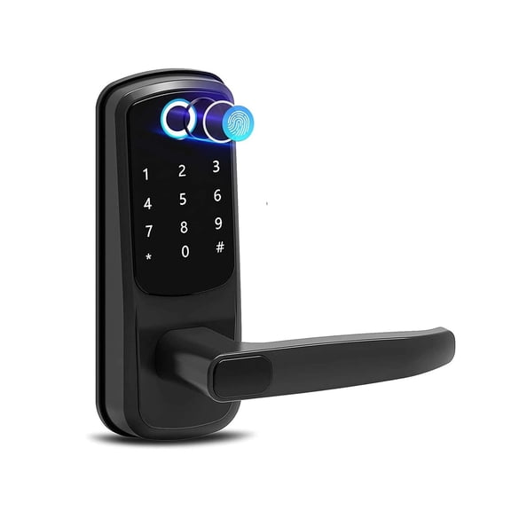 Smart Lock 5 In 1 Door Lock With Handle Biometric Technology Storage Memory Function LOCK APP Control
